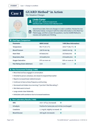 Case 1 (Linda Carter): Student Pages — Change in condition, printed page 60
