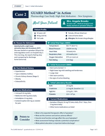 Case 2: Student Pages — Initial information, printed page 69